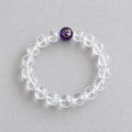 Metal-element white crystal bracelet