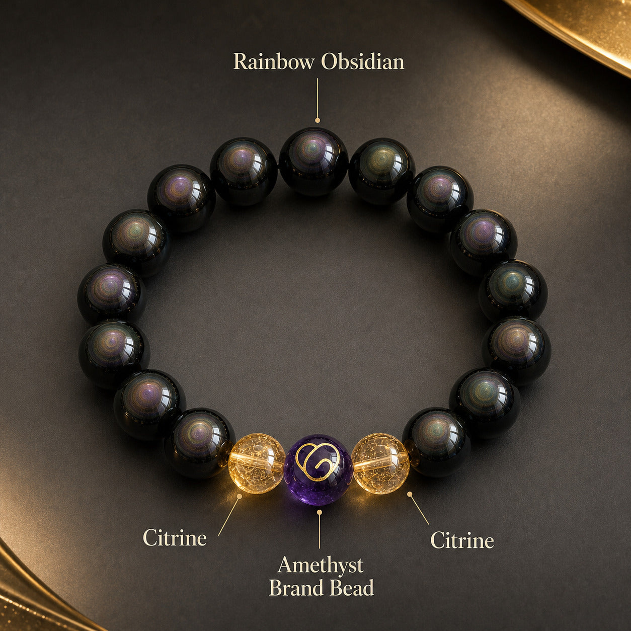 Wealth - Treasure Basin Crystal Bracelet 