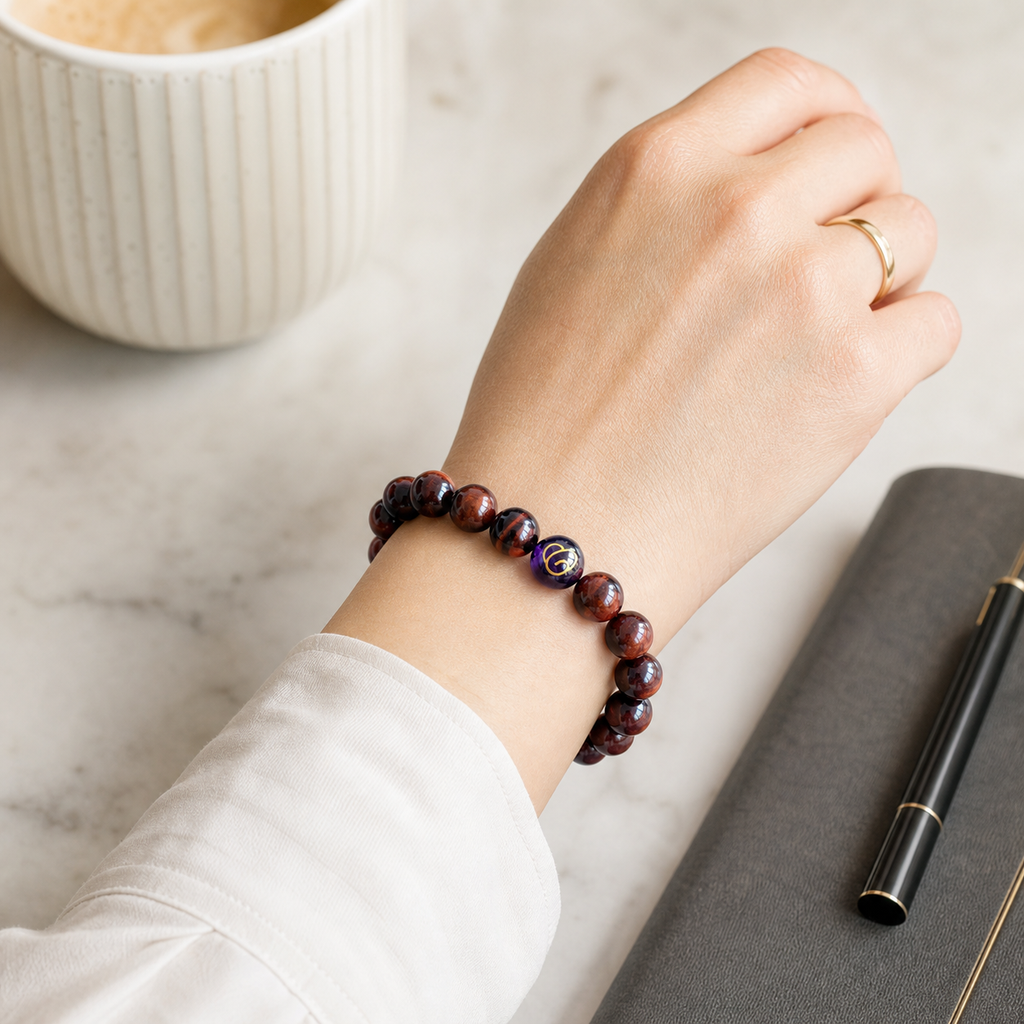 Fire Element Red Tiger Eye Bracelet