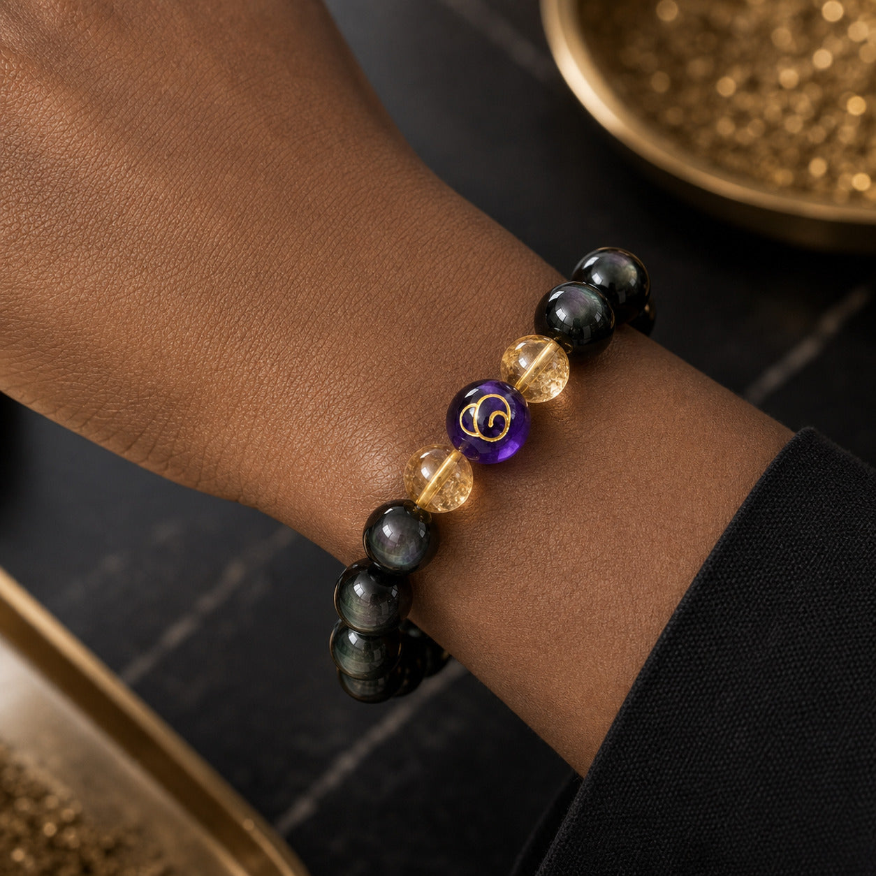 Wealth - Treasure Basin Crystal Bracelet 
